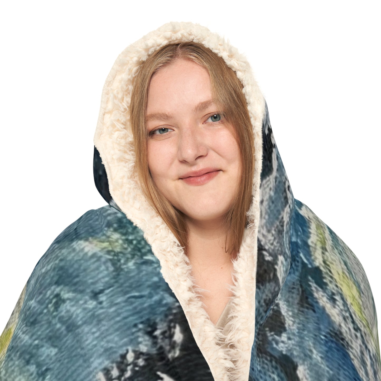 Aquarian Goddess Water Bear Hooded Blanket | Astrology Aquarius Cosmic Throw