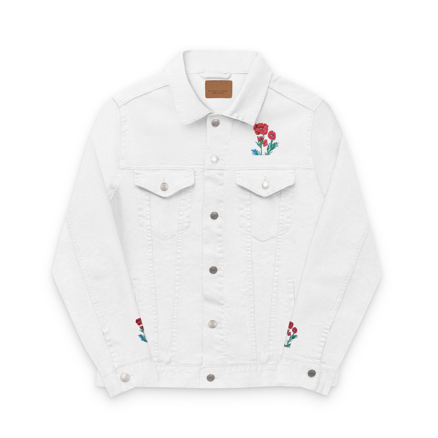 Poppies! Embroidered Jacket