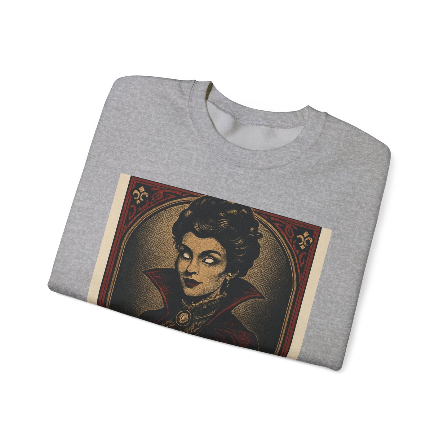Vintage Style Spooky Vampire Crewneck Sweatshirt