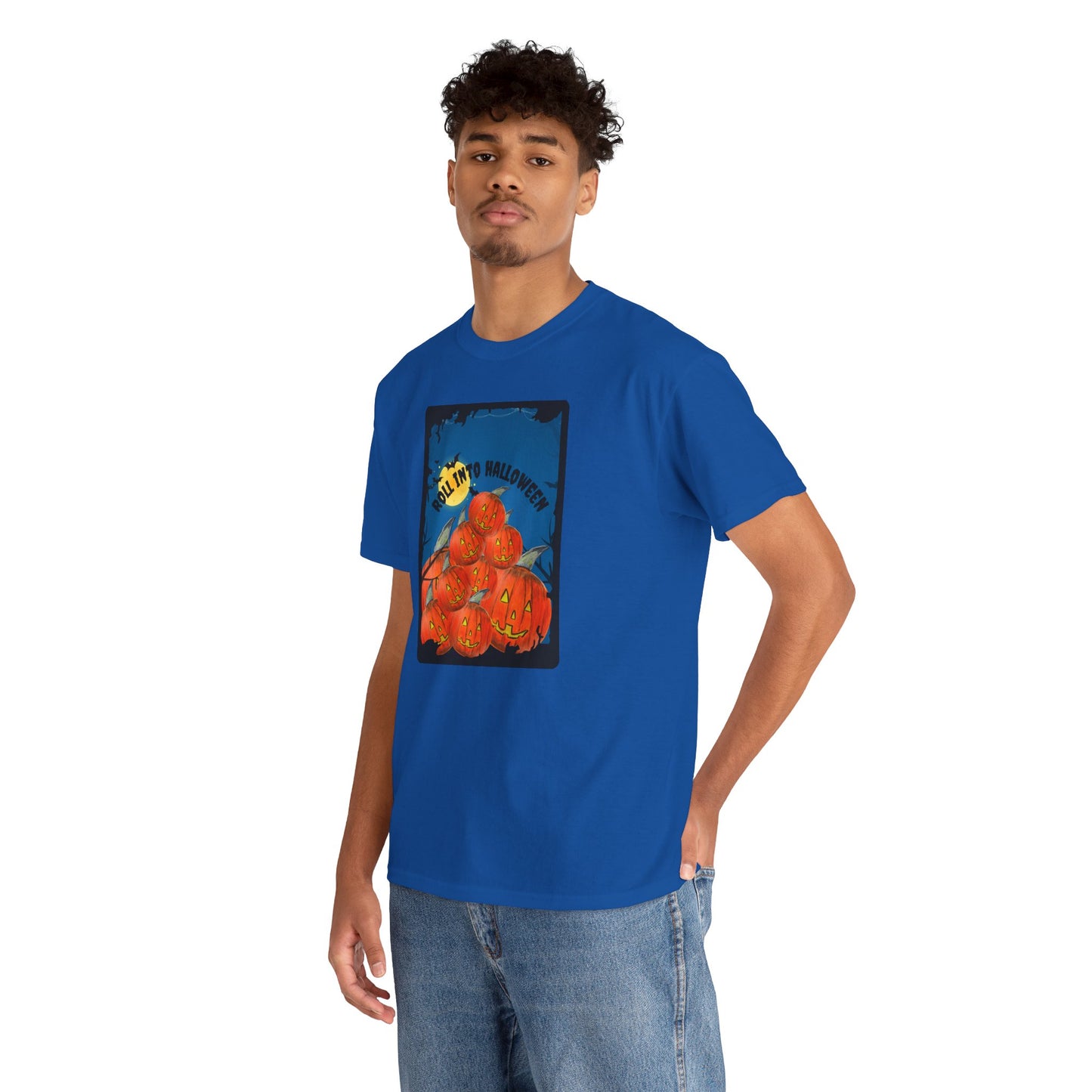 Halloween Jackolantern Tee, Pumpkin Patch Shirt, Unisex Tshirt, Fall Festive Top, Spooky Halloween Apparel, October Graphic Tee