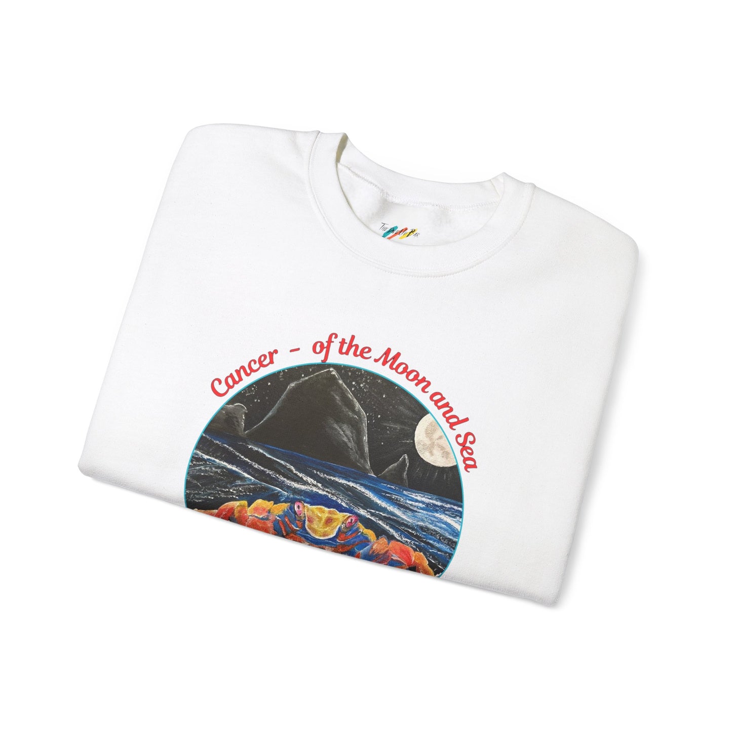 Cancer of the Moon and Sea Crewneck - Sweatshirt Inspirational and Colorful
