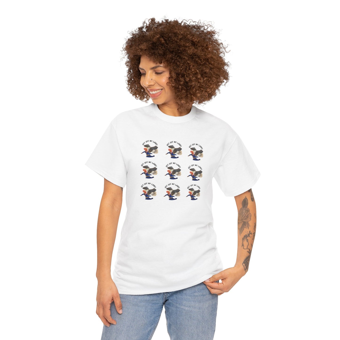 Resist Unisex Heavy Cotton Tee, Protest Graphic Shirt, Political Activist Clothing, Statement T-Shirt - Get Off My Land