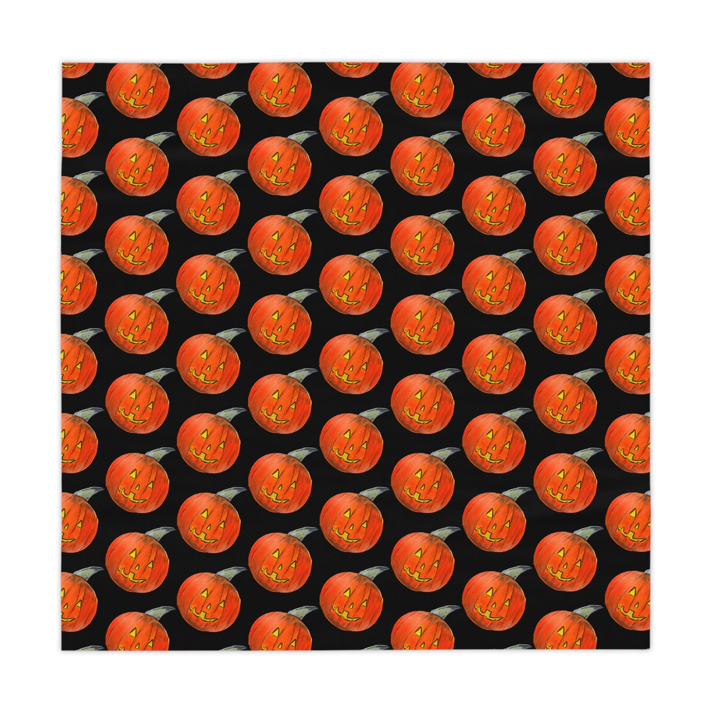 Halloween Jack-o'lantern Tablecloth, Festive Decor for Fall Gatherings, Thanksgiving Parties, Spooky Table Setting, Autumn Home Decoration