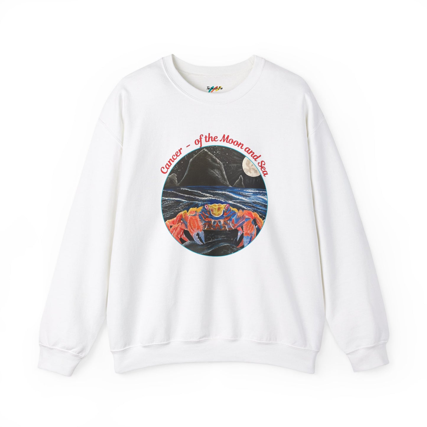 Cancer of the Moon and Sea Crewneck - Sweatshirt Inspirational and Colorful