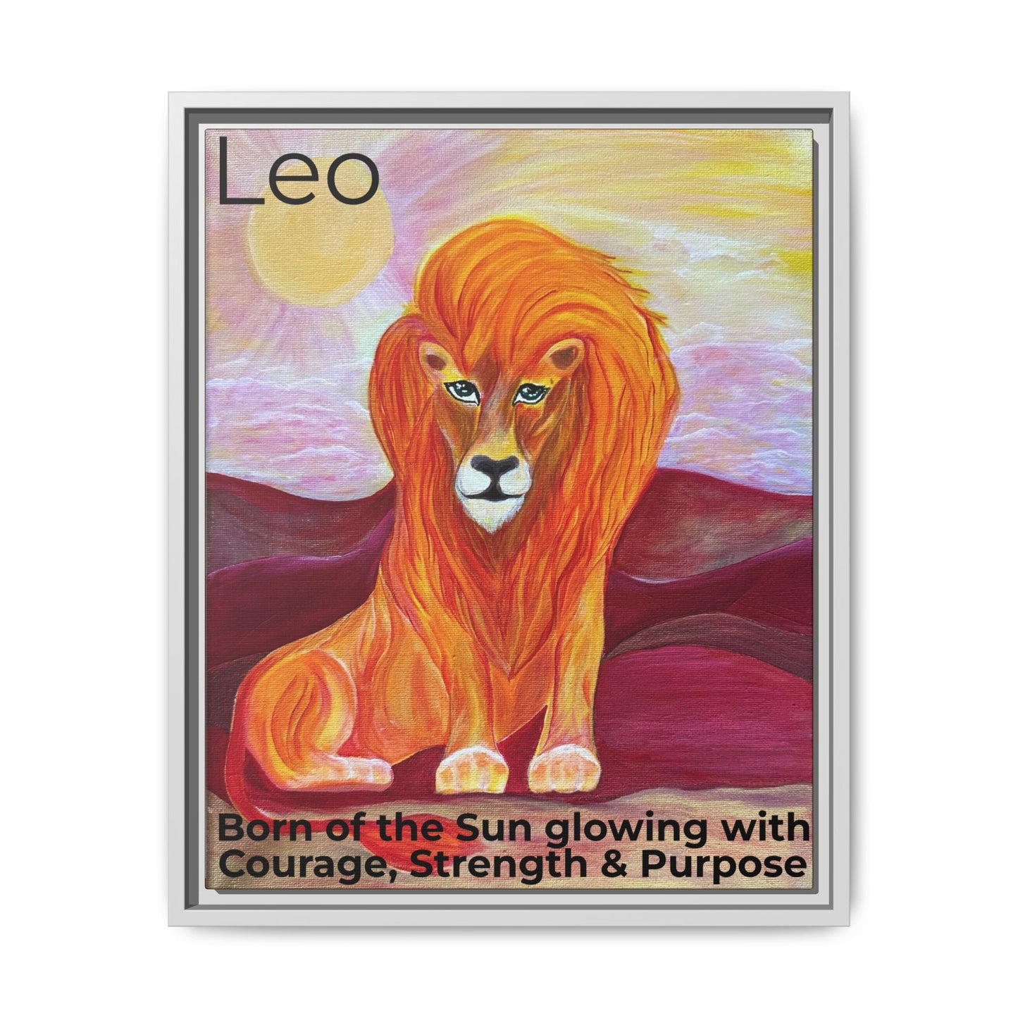 Leo the Lion Explained - Canvas Print