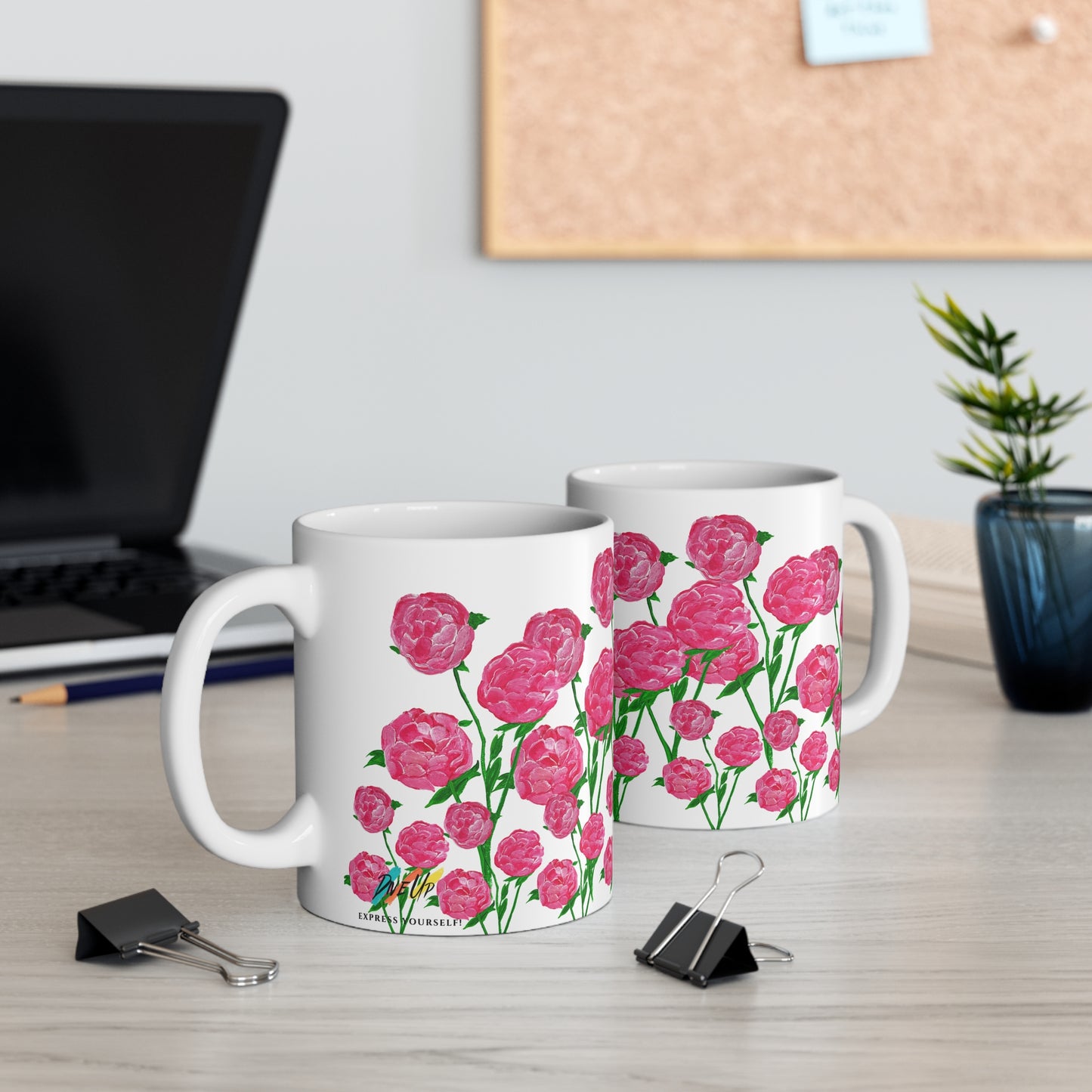 Blooming Peonies! - Ceramic Mug 11oz