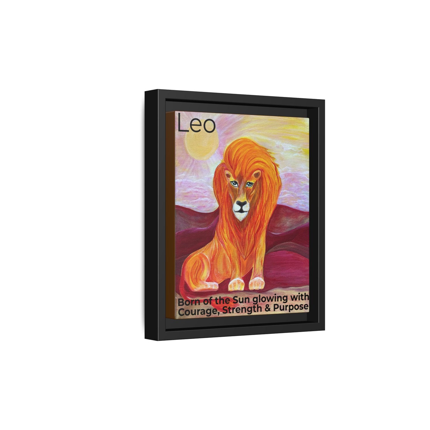 Leo the Lion Explained - Canvas Print