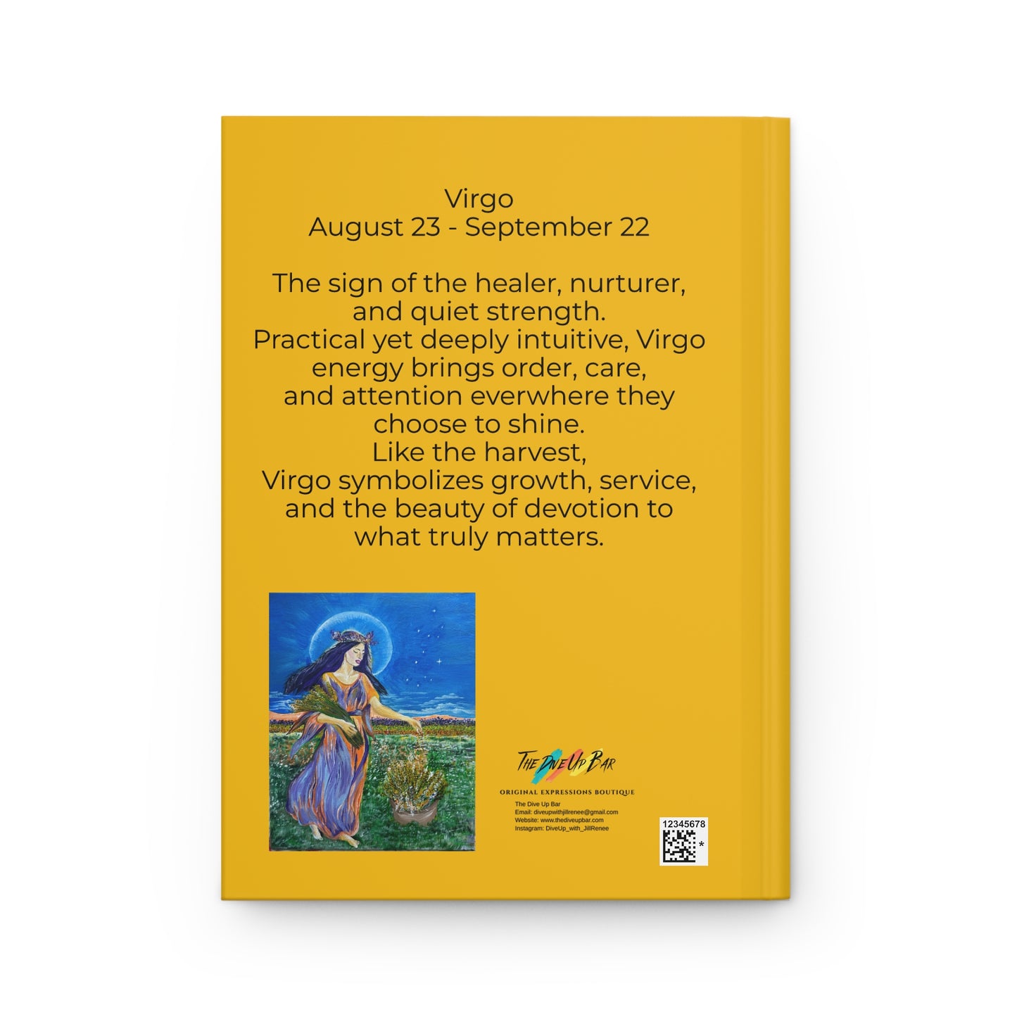 Hardcover Journal - Virgo Zodiac Sign