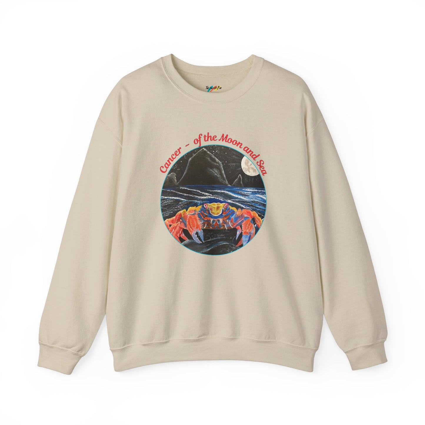 Cancer of the Moon and Sea Crewneck - Sweatshirt Inspirational and Colorful
