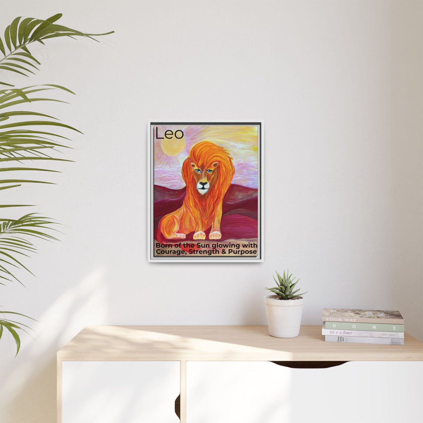 Leo the Lion Explained - Canvas Print