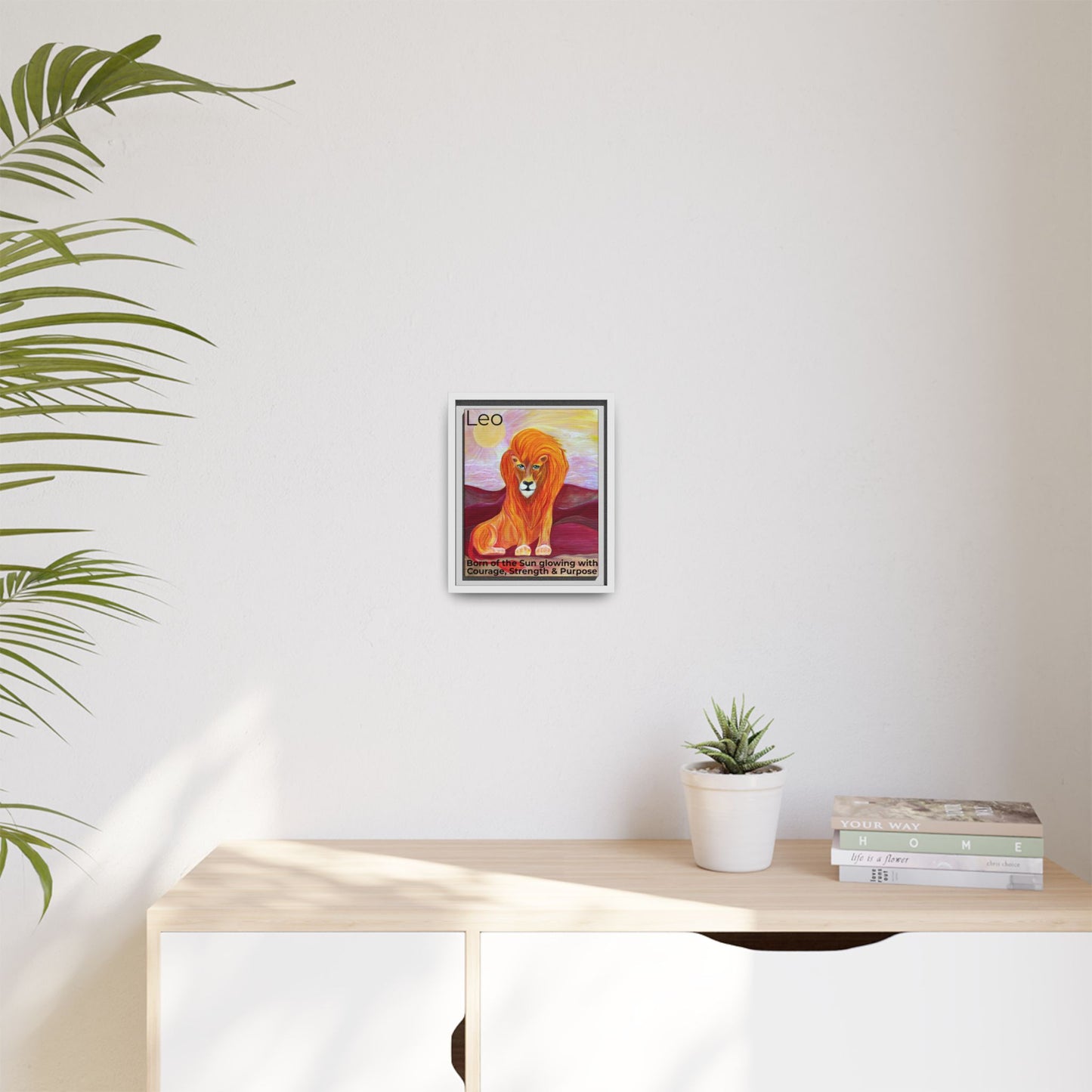 Leo the Lion Explained - Canvas Print