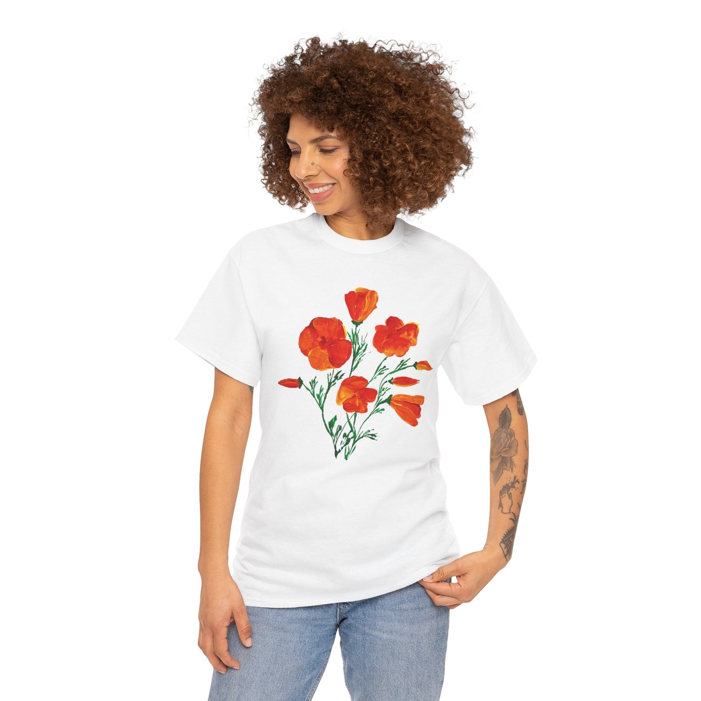 California Poppies! Original Art Tee