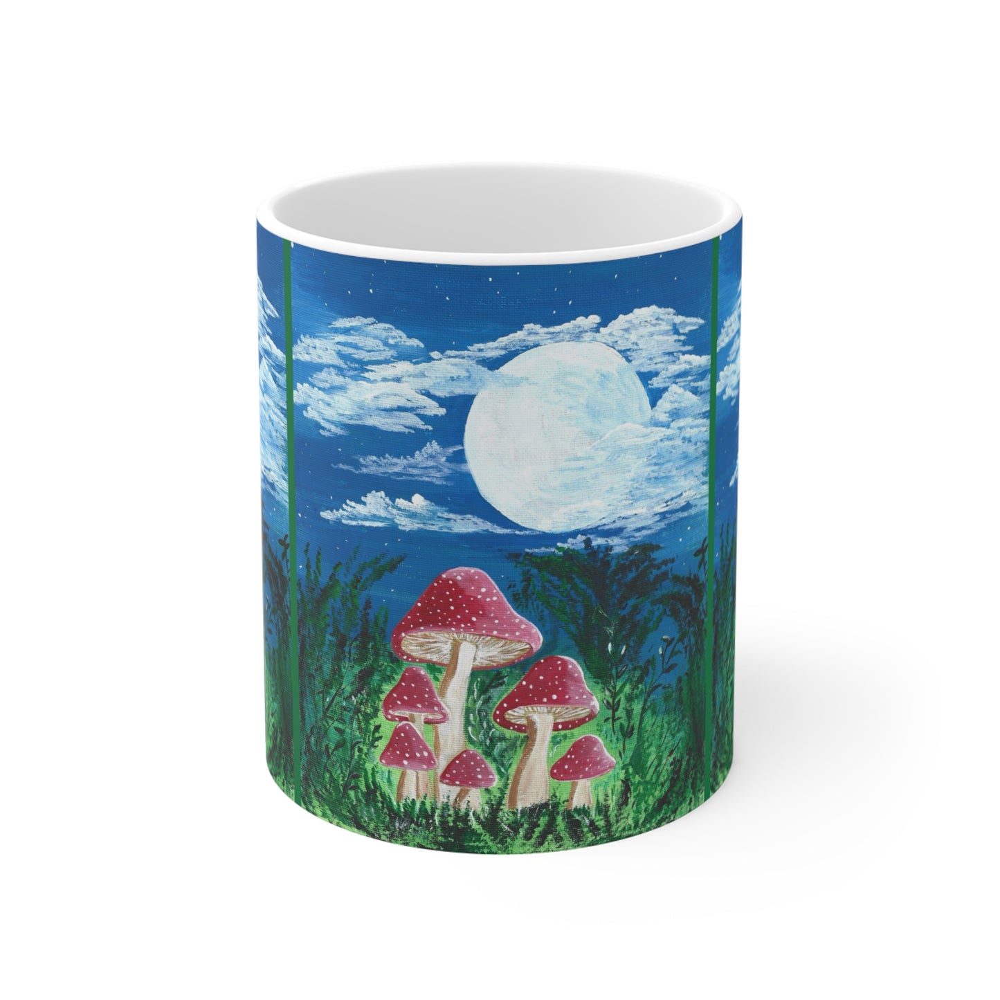 Magically Moonlit Mushrooms Mug - 11 oz