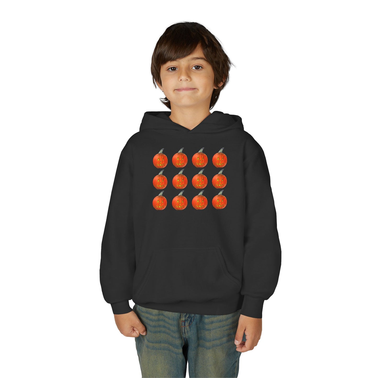 Jacko'lantern Pumpkin Youth Hoodie | Halloween Sweatshirt, Fall Fashion, Cozy Outfit, Gift for Kids, Jacko'lantern Costume
