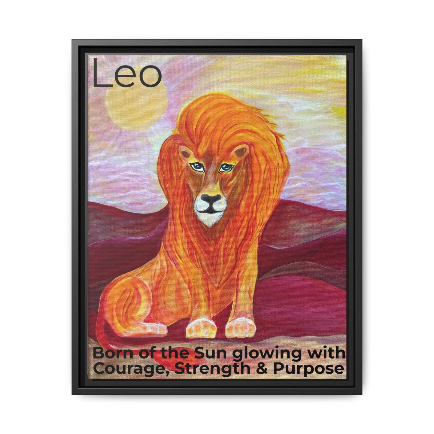 Leo the Lion Explained - Canvas Print
