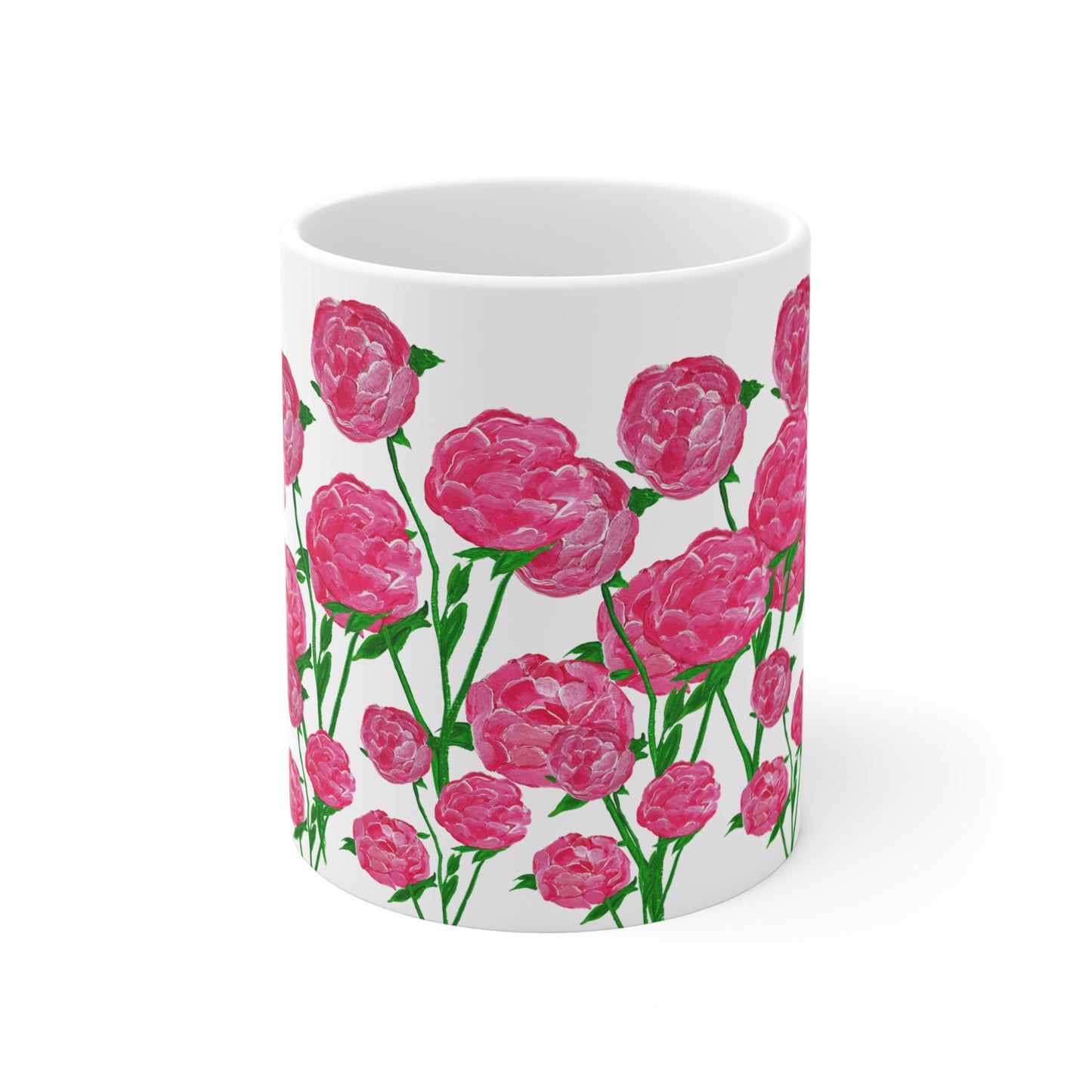 Blooming Peonies! - Ceramic Mug 11oz