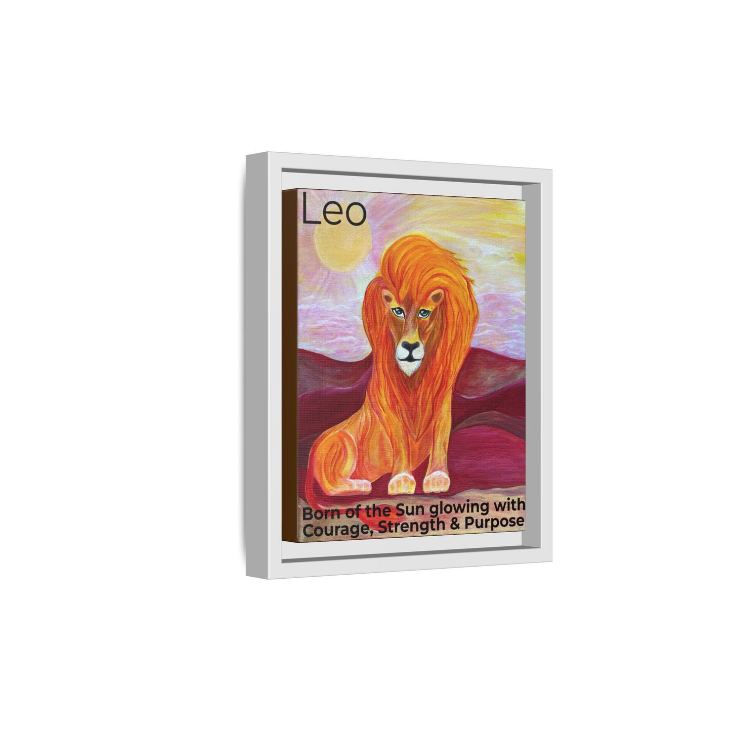Leo the Lion Explained - Canvas Print