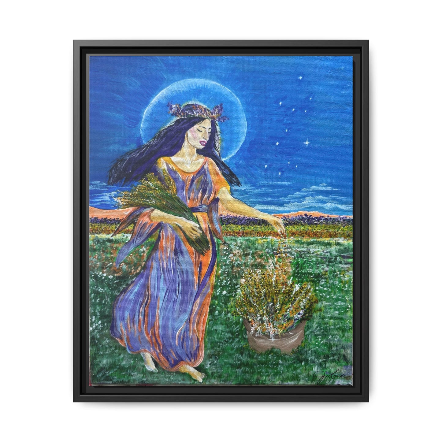 Virgo Zodiac Sign - Canvas Print