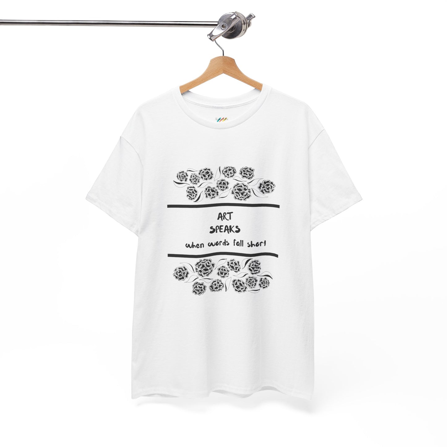 Art Speaks When Words Fall Short - Heavy Cotton Tee