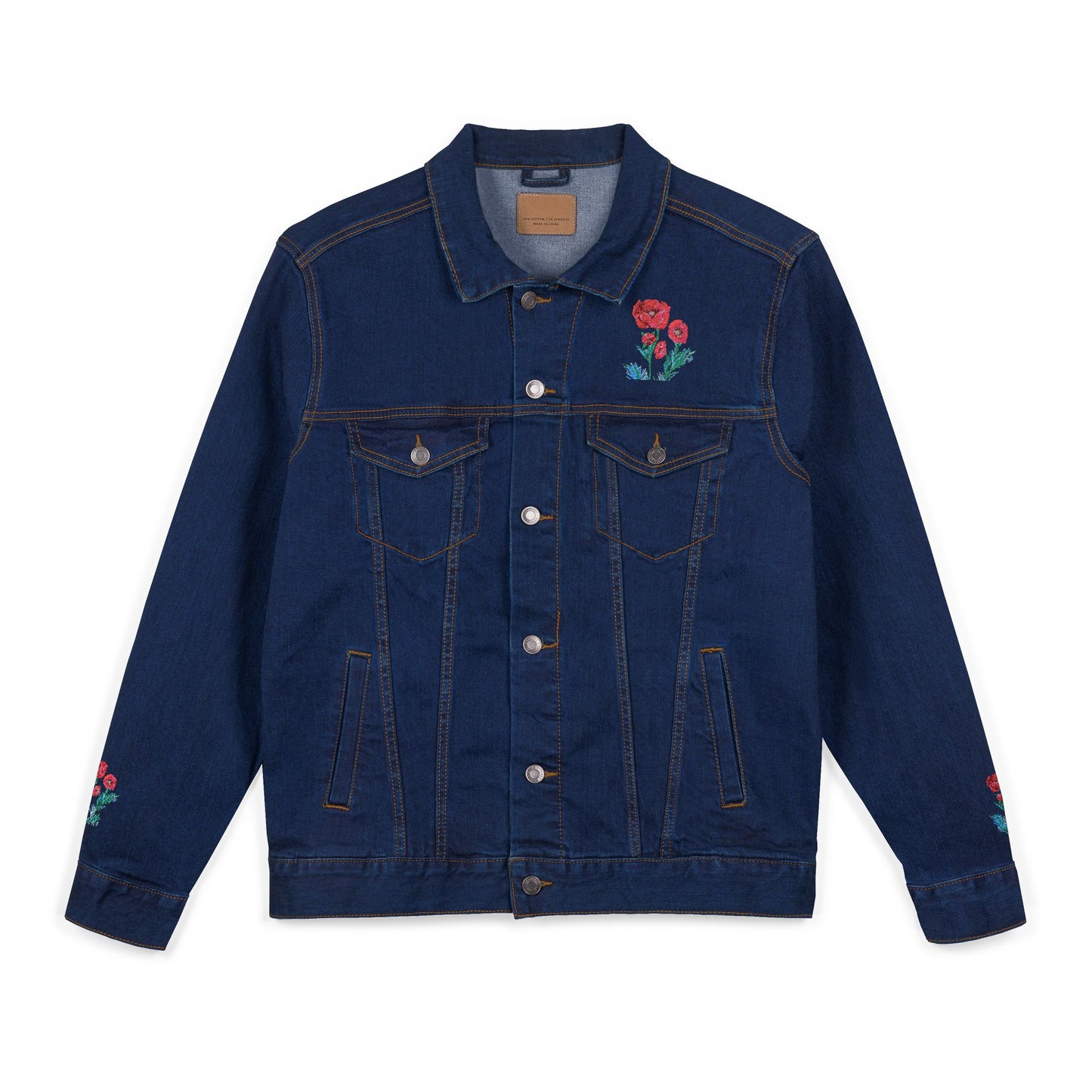Poppies! Embroidered Jacket