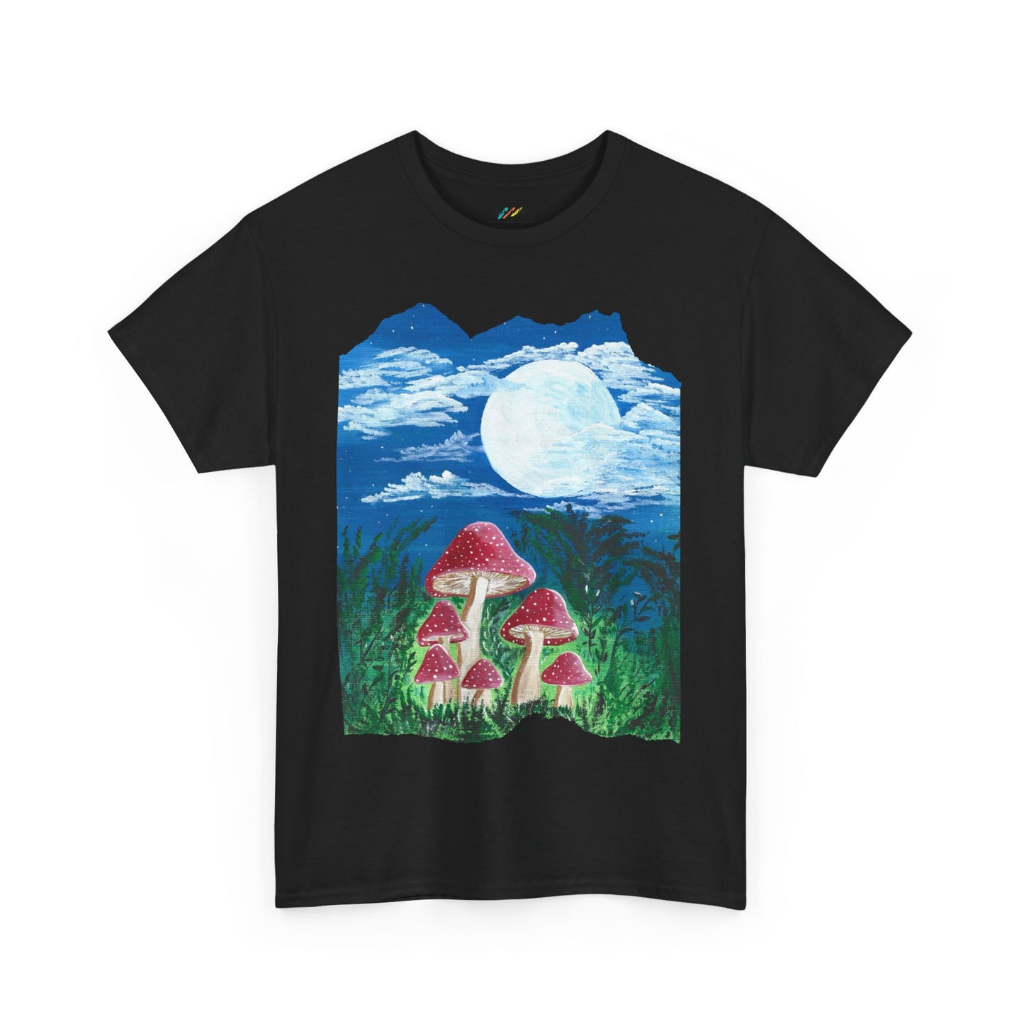 Magically Moonlit Mushrooms - T-Shirt