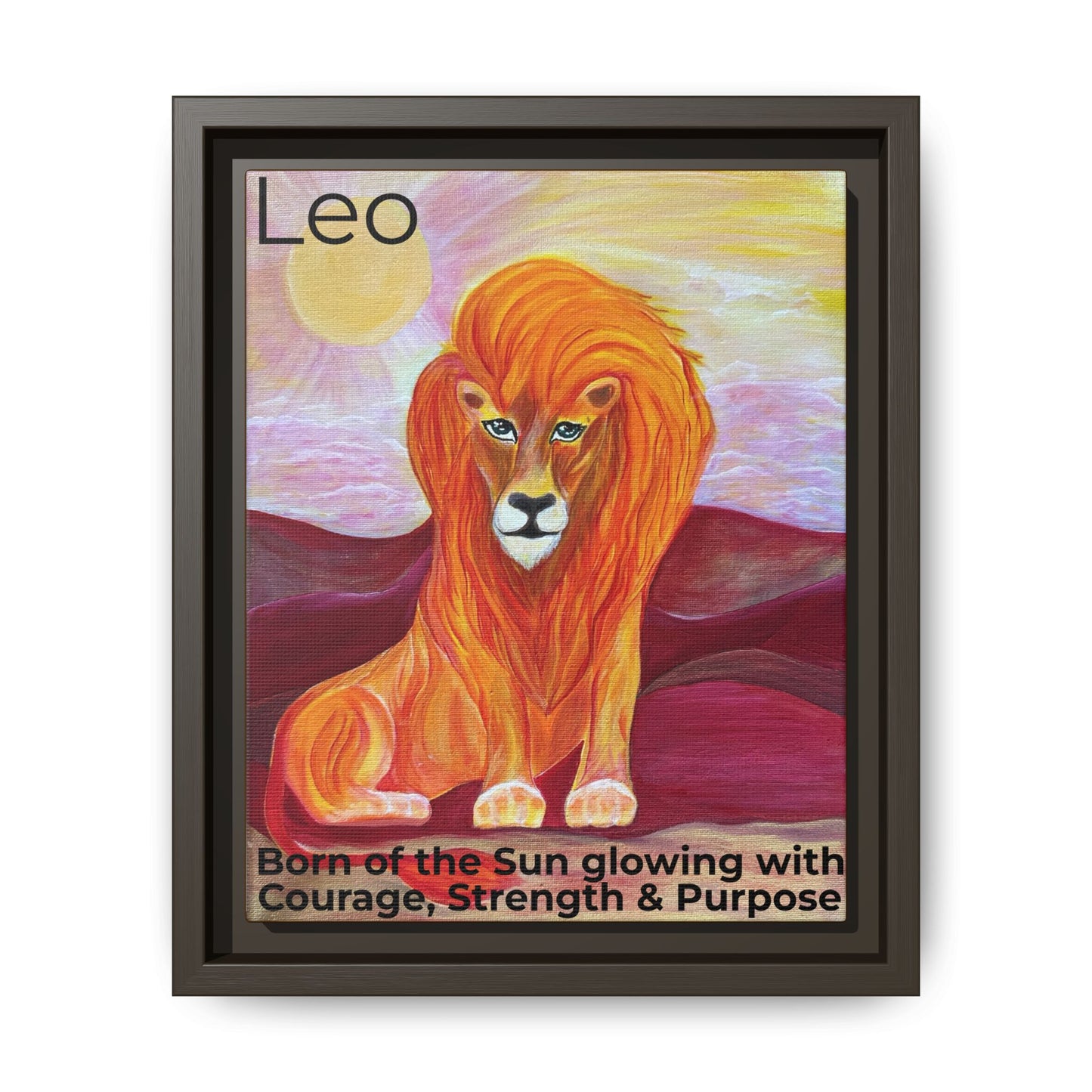 Leo the Lion Explained - Canvas Print