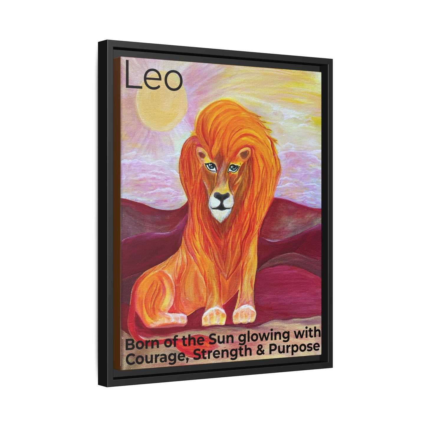 Leo the Lion Explained - Canvas Print