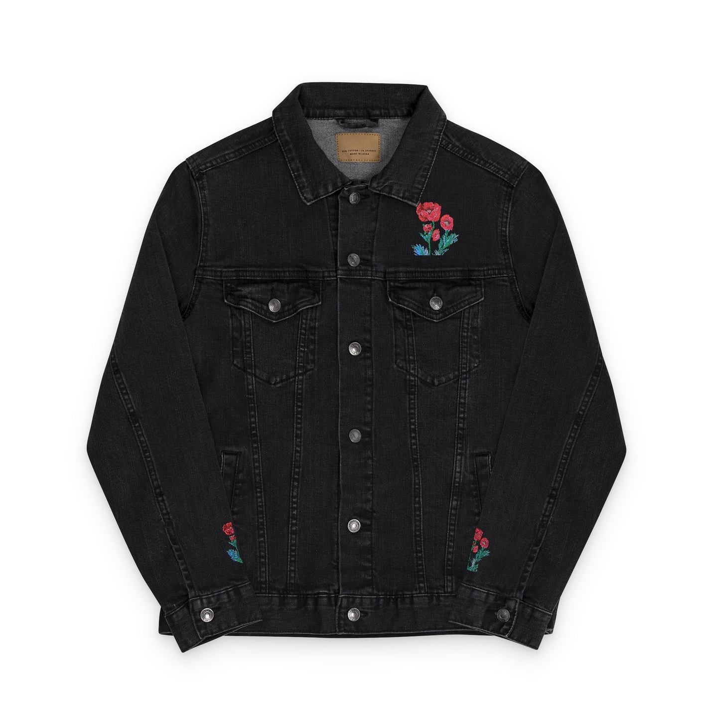 Poppies! Embroidered Jacket