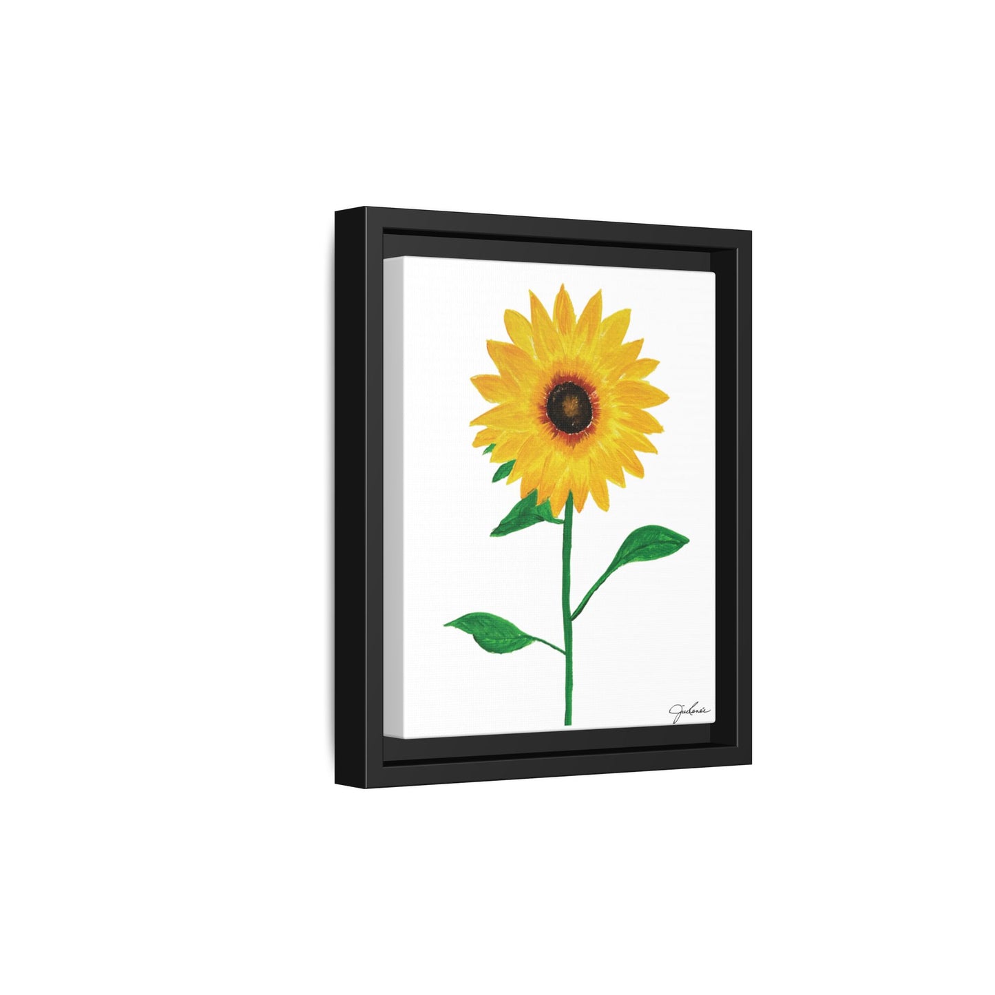 Framed Canvas Print , Sunflower! - Wall Art, Home Decor, Matte Canvas, Framed, Multi-color