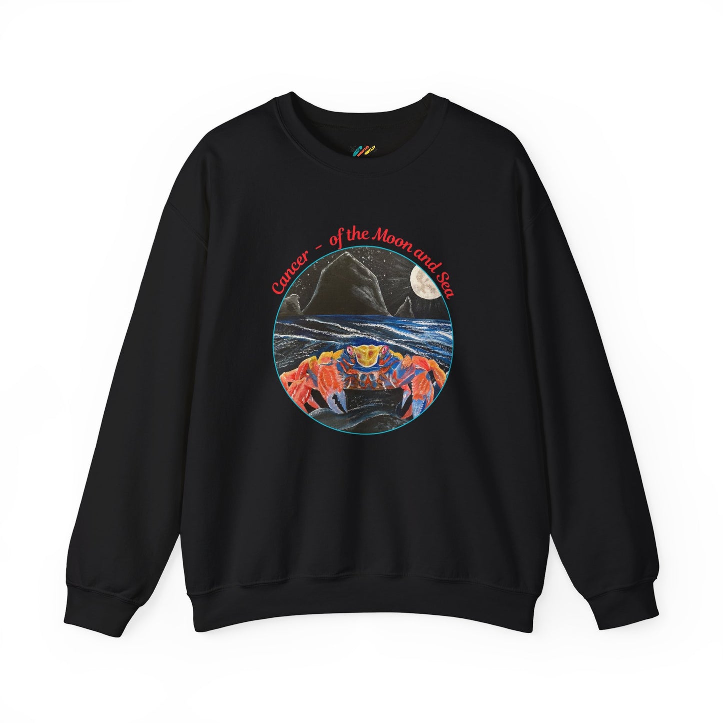 Cancer of the Moon and Sea Crewneck - Sweatshirt Inspirational and Colorful