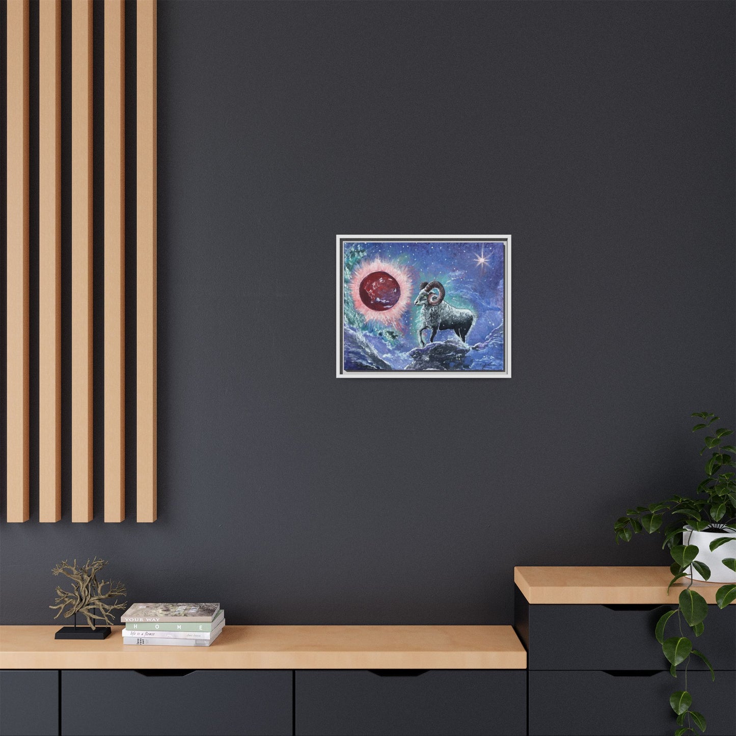 'Aries Ascending' Framed Canvas Print