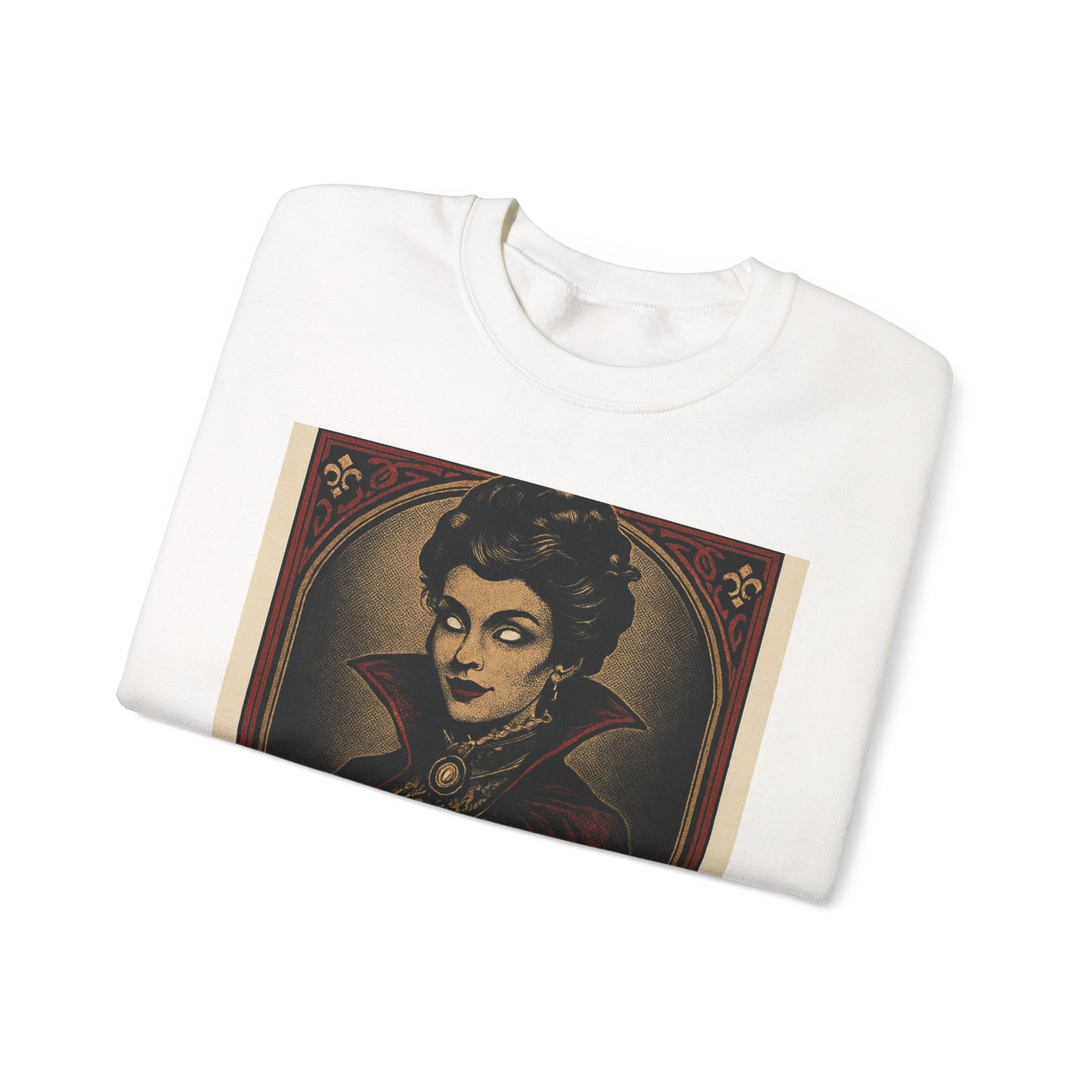 Vintage Style Spooky Vampire Crewneck Sweatshirt