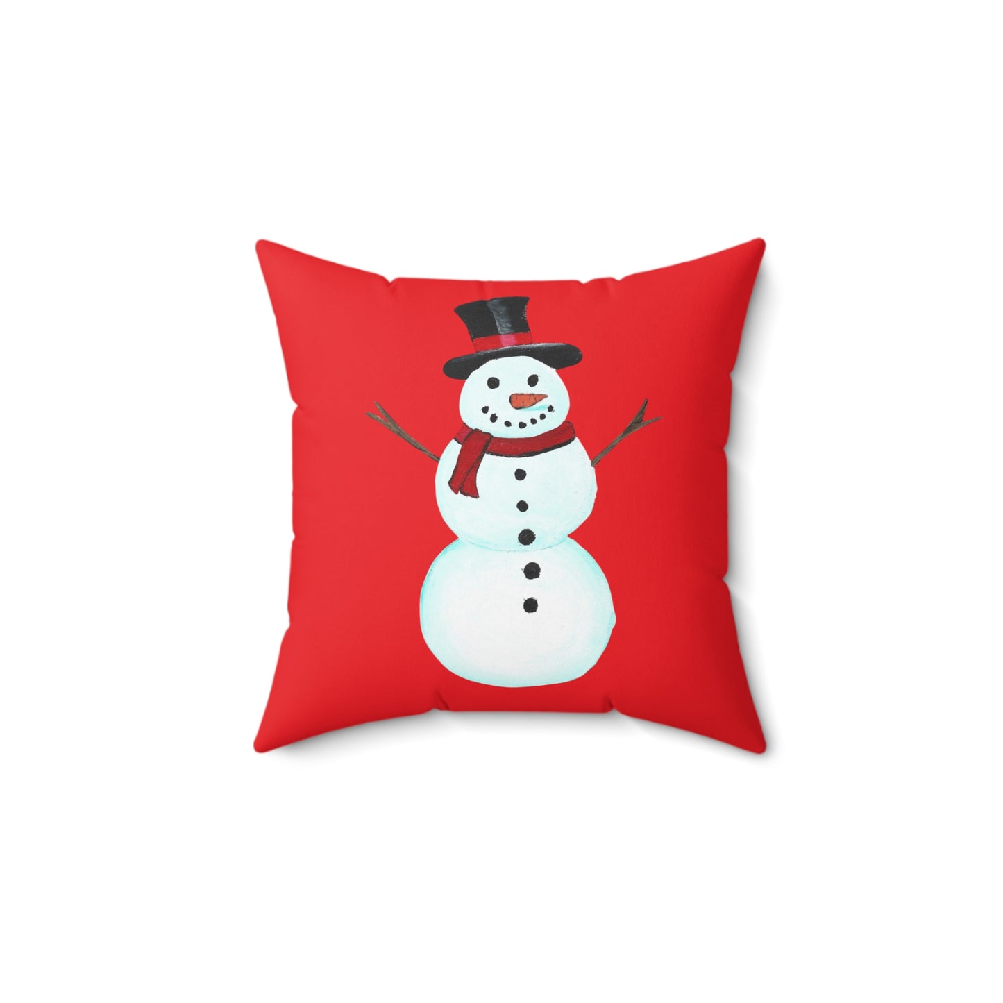 Festive Snowman Pillow - Cozy Holiday Decor, Christmas Gift, Winter Home Accent, Snowman Decorative Cushion