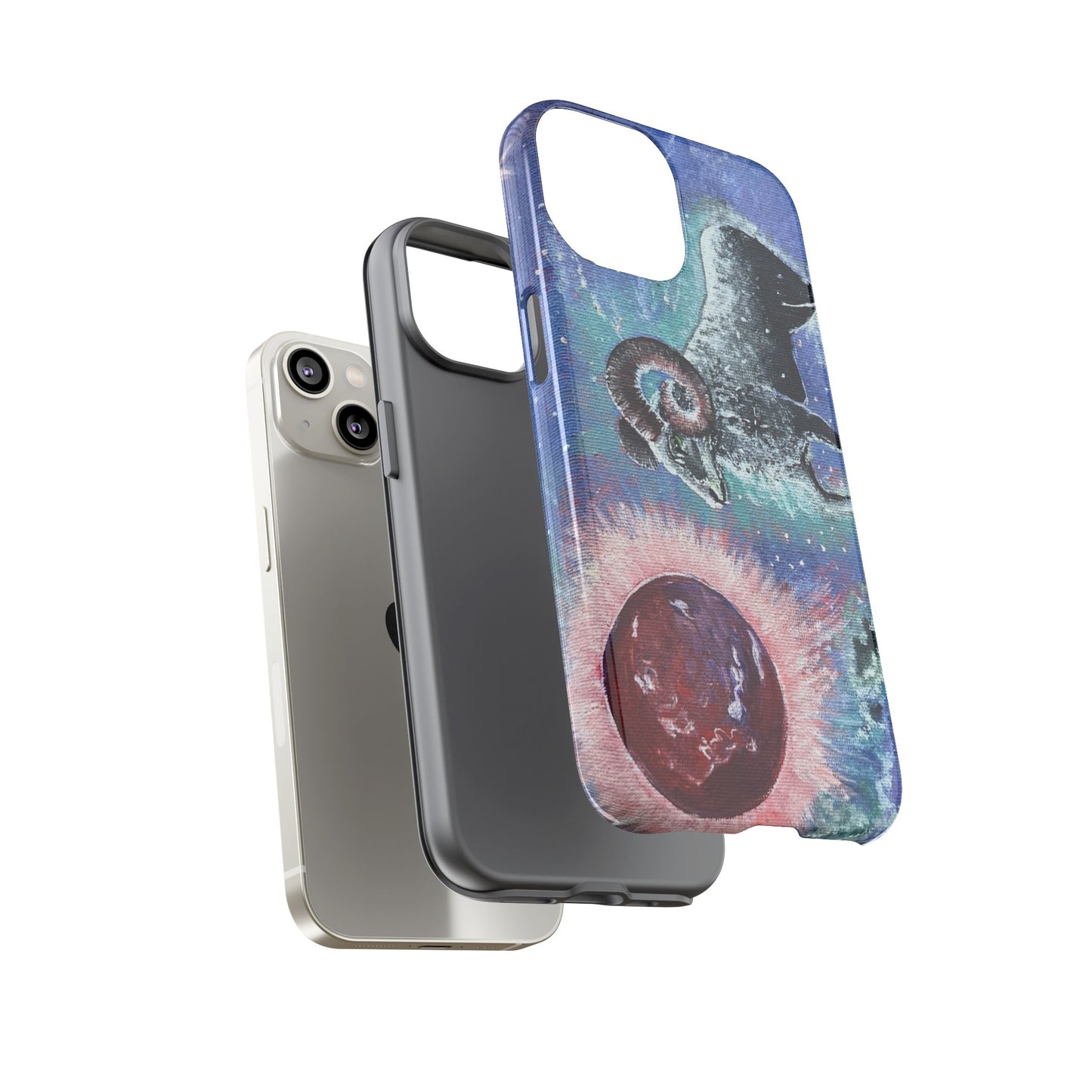Tough Phone Case Aries Design by Dive Up