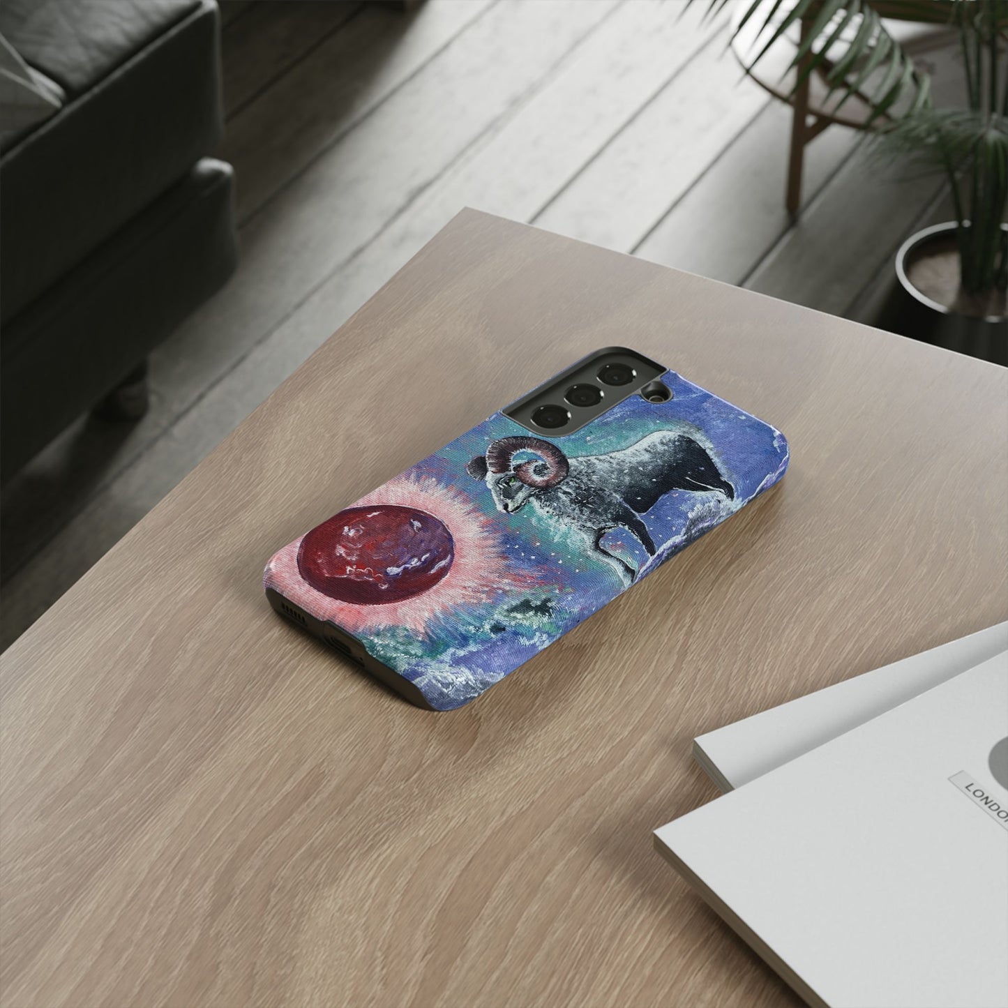 Tough Phone Case Aries Design by Dive Up