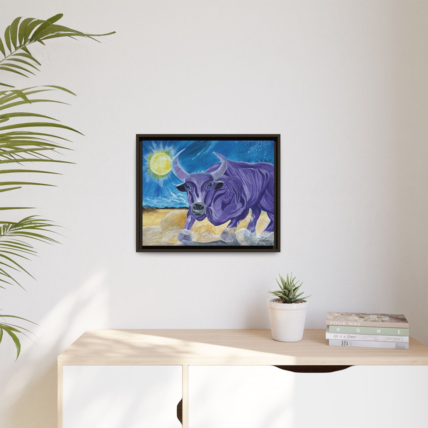 'Cecil's Taurus' Framed Canvas Print