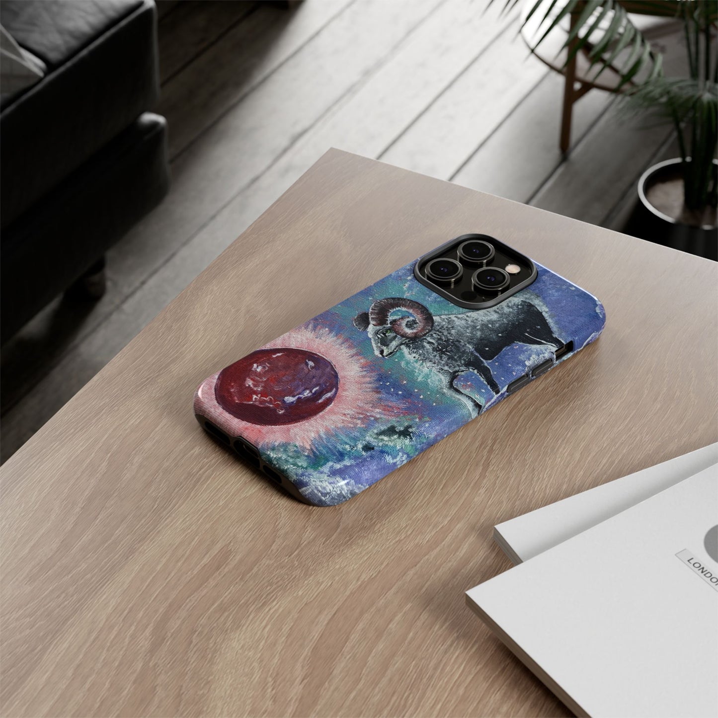 Tough Phone Case Aries Design by Dive Up