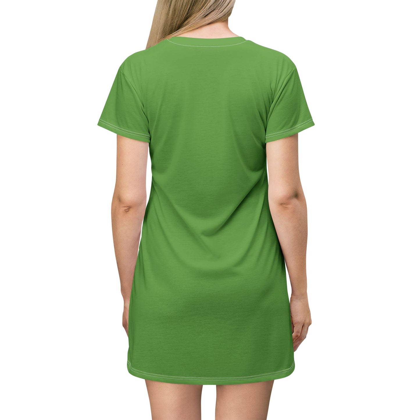 Harvest Goddess Painting T-Shirt Dress | Floral Scene, All-Over Print