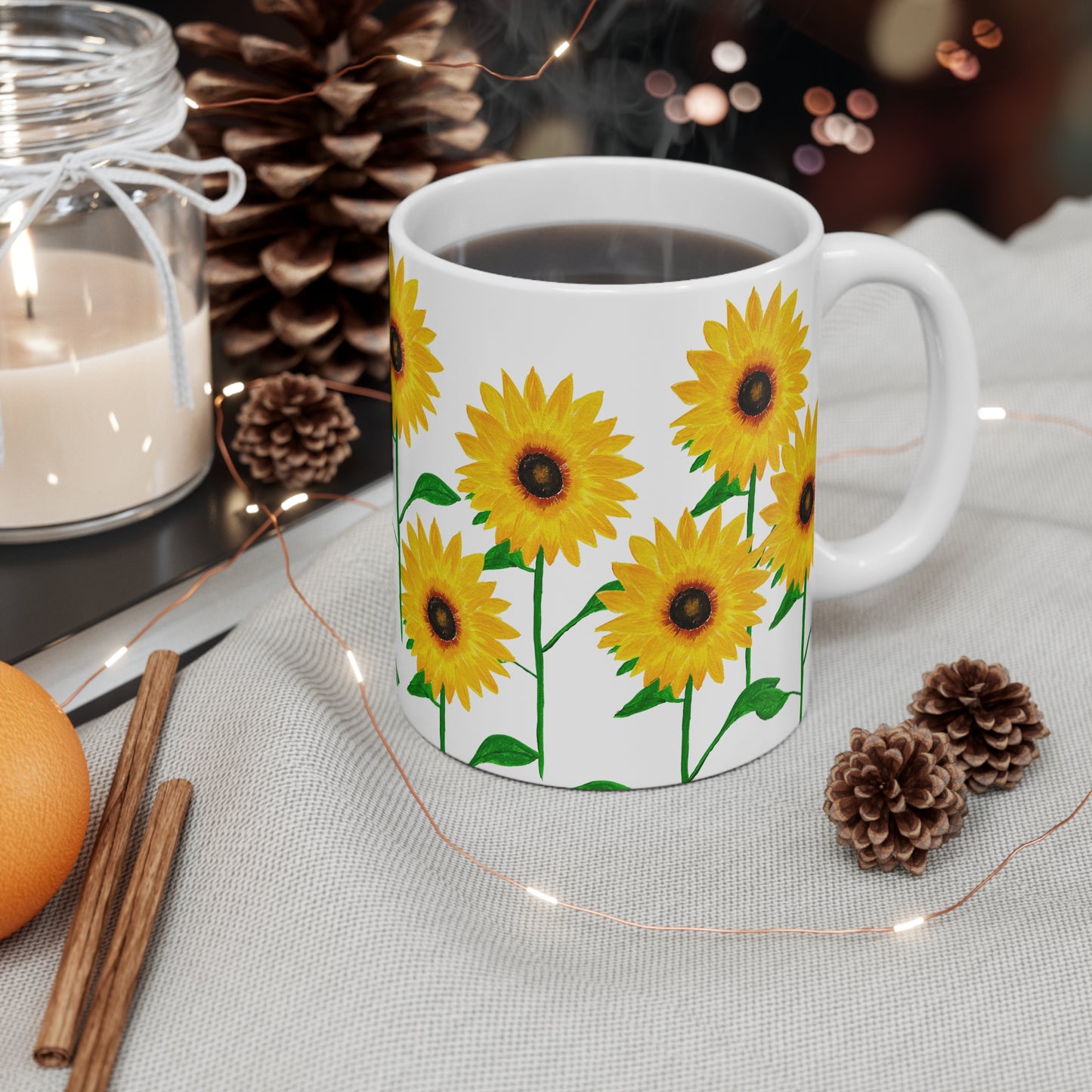 Sunflowers in Abundance - Mug 11 oz