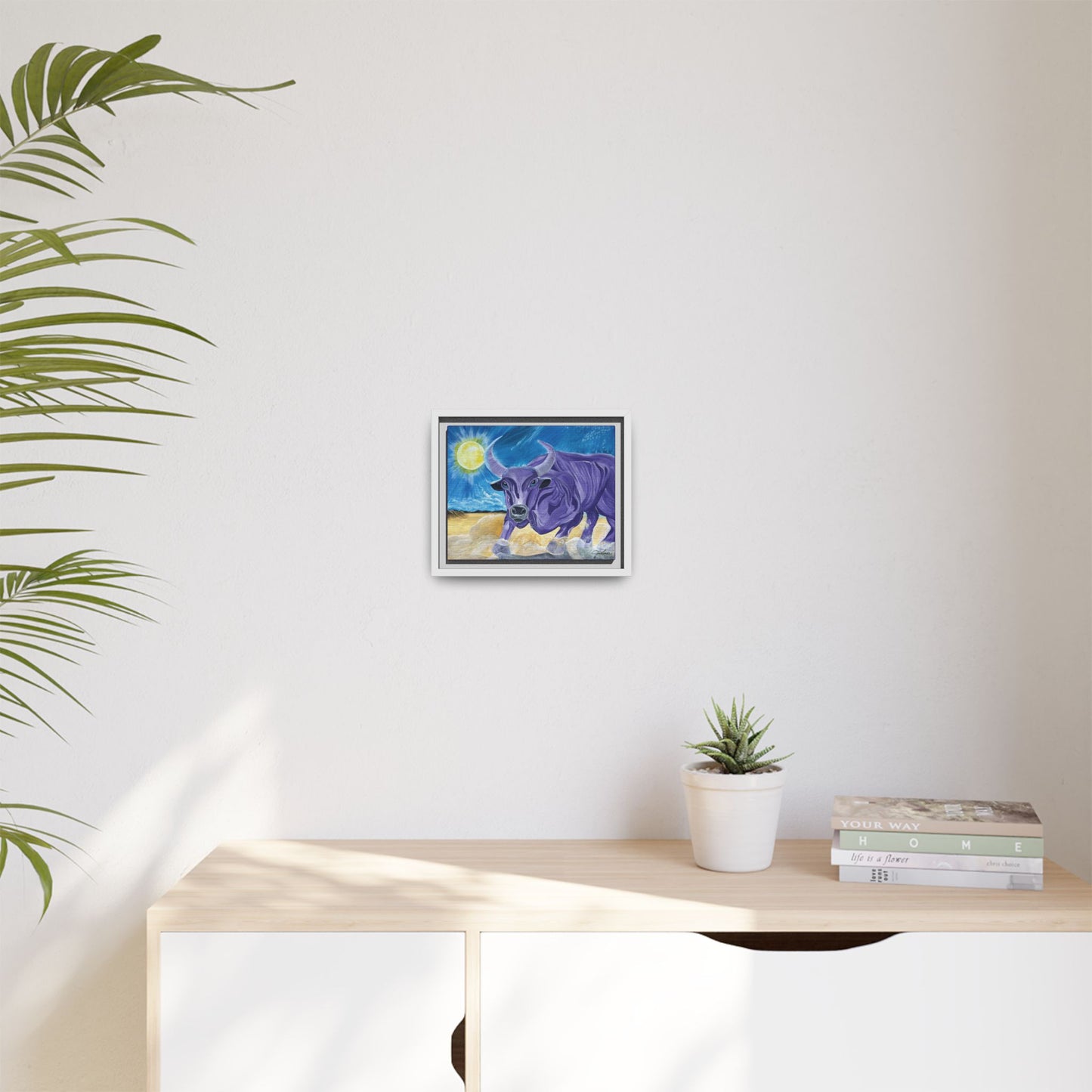 'Cecil's Taurus' Framed Canvas Print
