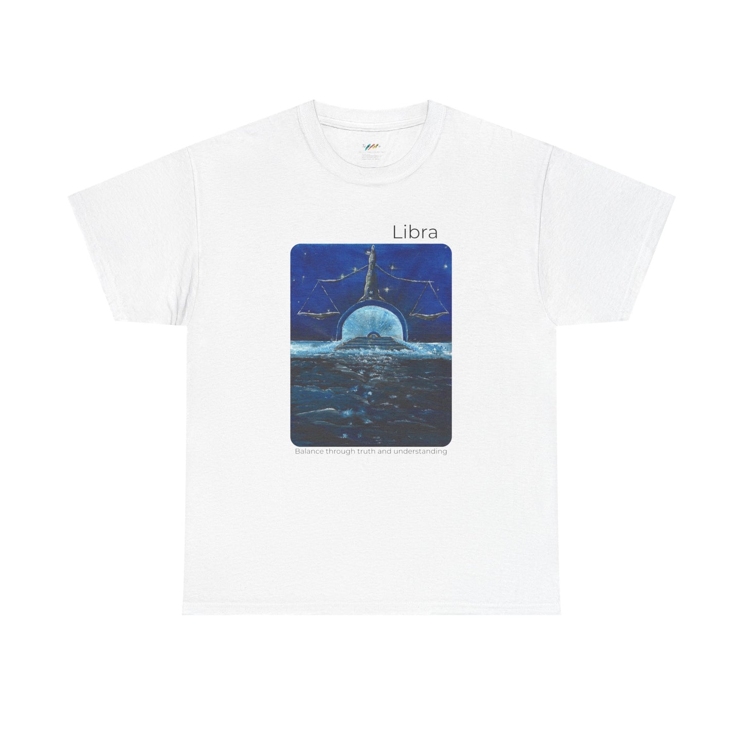 Libra T-Shirt, Balance through truth and understanding, Zodiac Tee, Horoscope Shirt, Astrology Gift, Birthday Present, Unisex Cotton Top