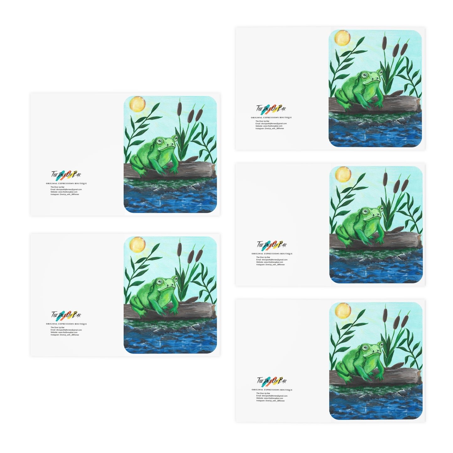 Froggy! Greeting Cards, 5-Pack