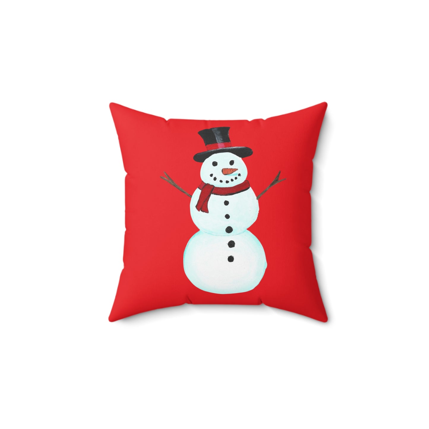 Festive Snowman Pillow - Cozy Holiday Decor, Christmas Gift, Winter Home Accent, Snowman Decorative Cushion