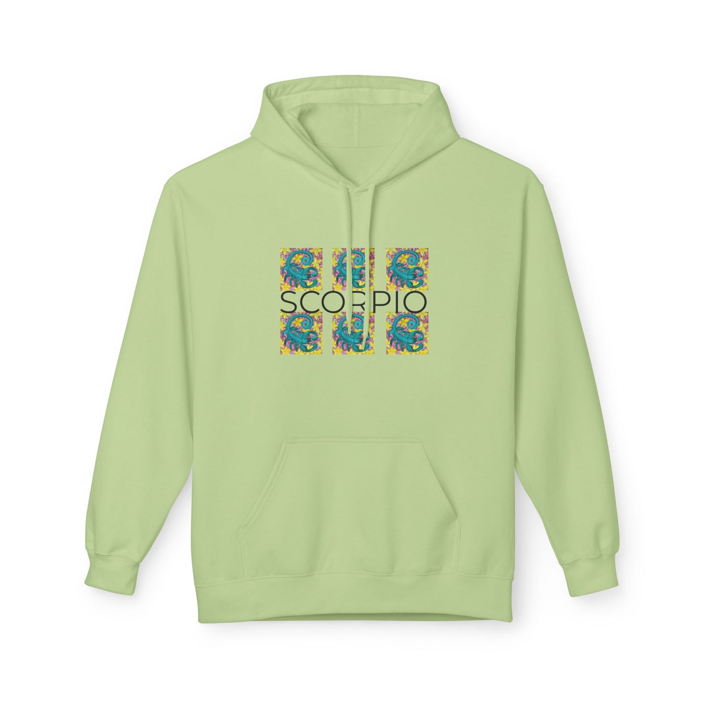 Scorpio Fleece Hoodie, Zodiac Sweatshirt, Astrology Pullover, Star Sign Gift, Horoscope Clothing