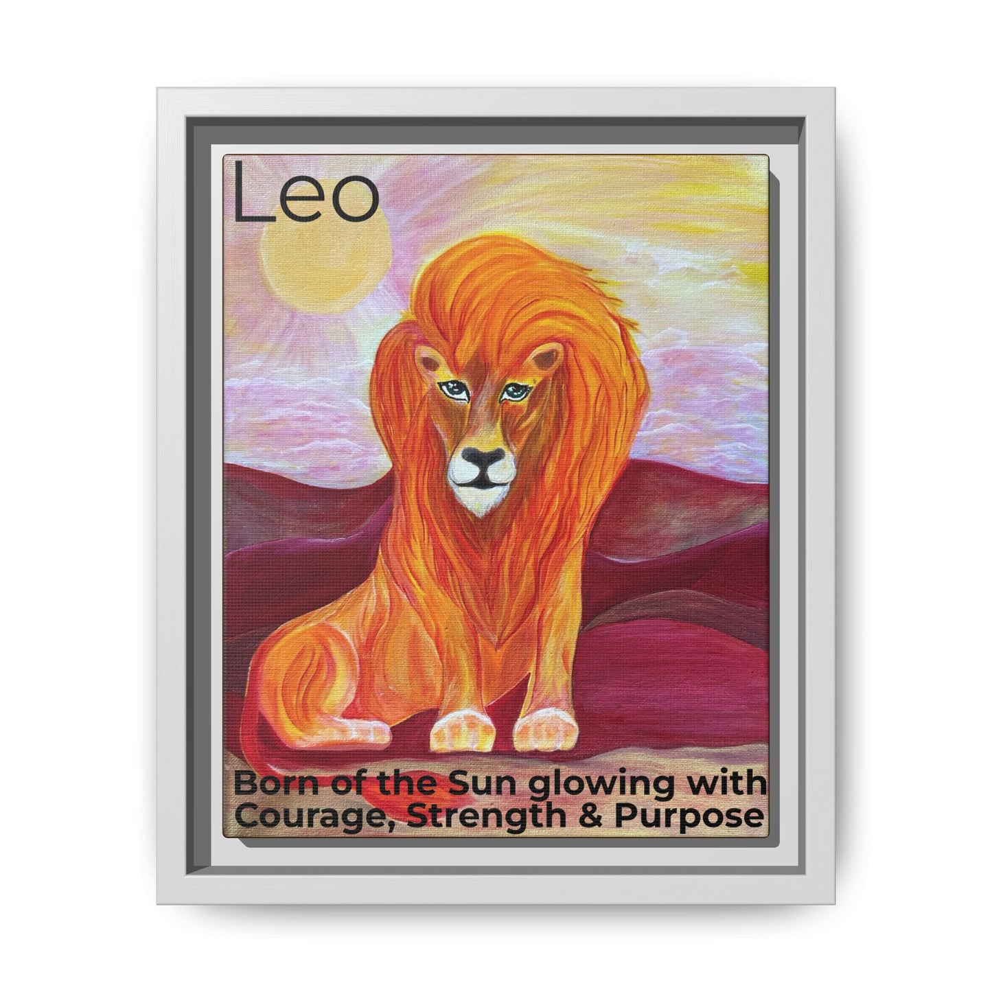 Leo the Lion Explained - Canvas Print