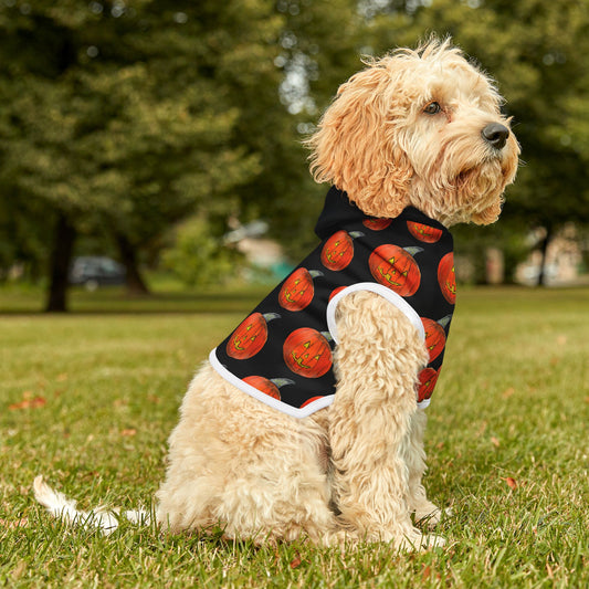 Halloween Pet Hoodie, Pumpkin Dog Outfit, Cozy Dog Apparel, Holiday Pet Wear, Autumn Dog Clothing