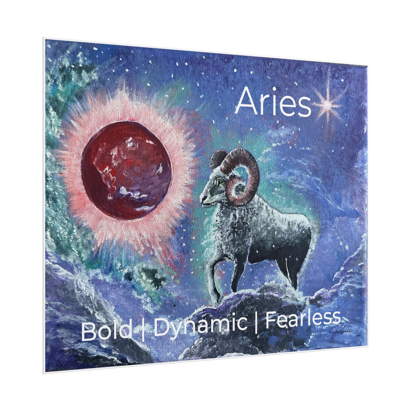 Aries Ram Zodiac Poster | Rolled Poster, Constellation Art