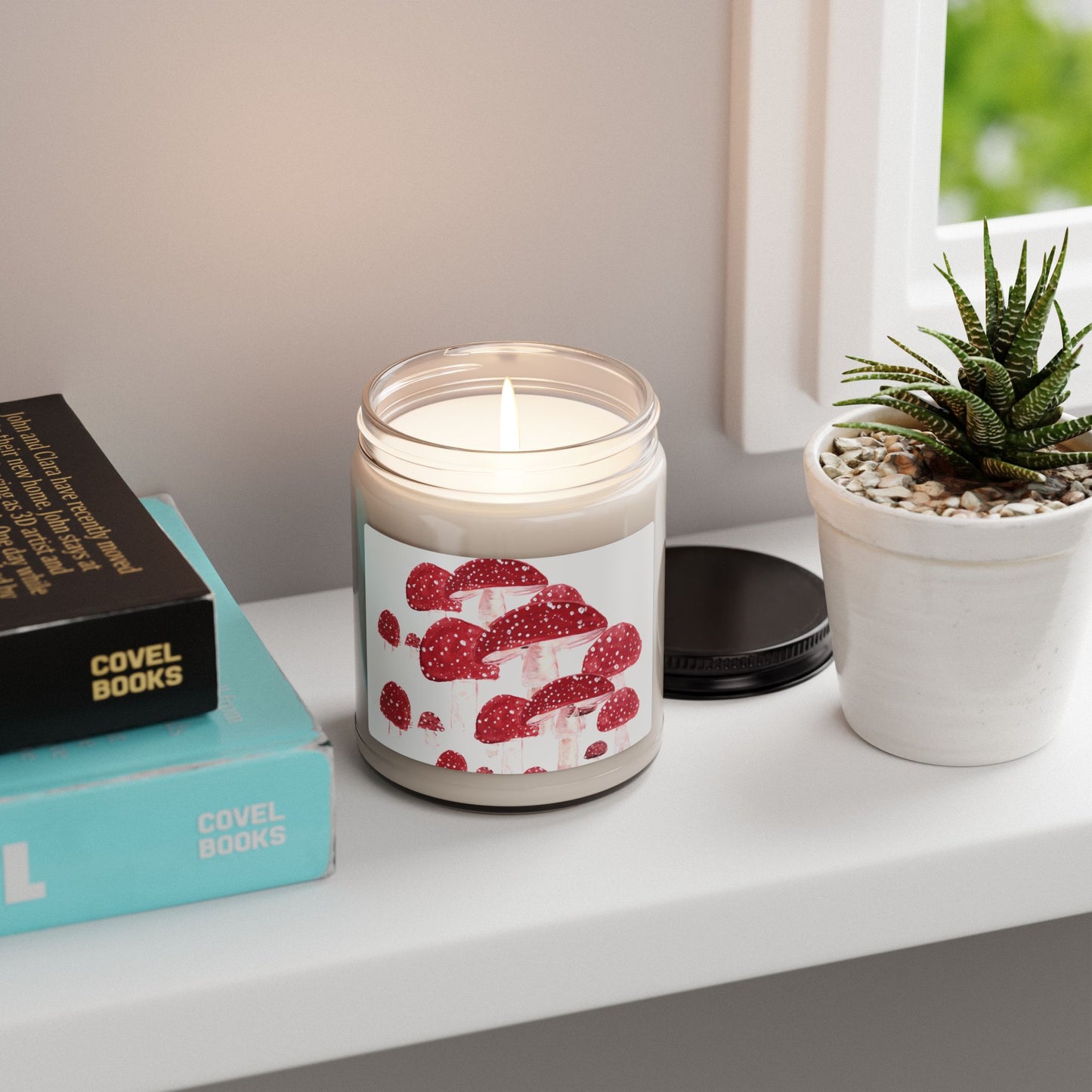 Red Speckled toadstool Mushrooms Soy Candle | 9oz