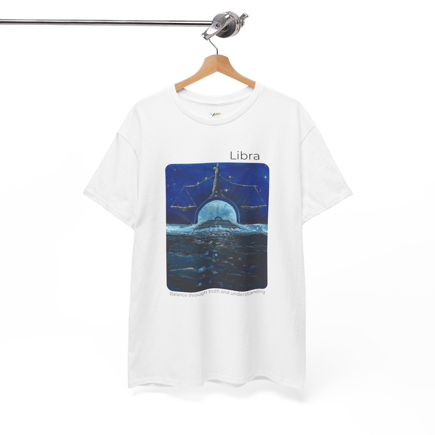 Libra T-Shirt, Balance through truth and understanding, Zodiac Tee, Horoscope Shirt, Astrology Gift, Birthday Present, Unisex Cotton Top