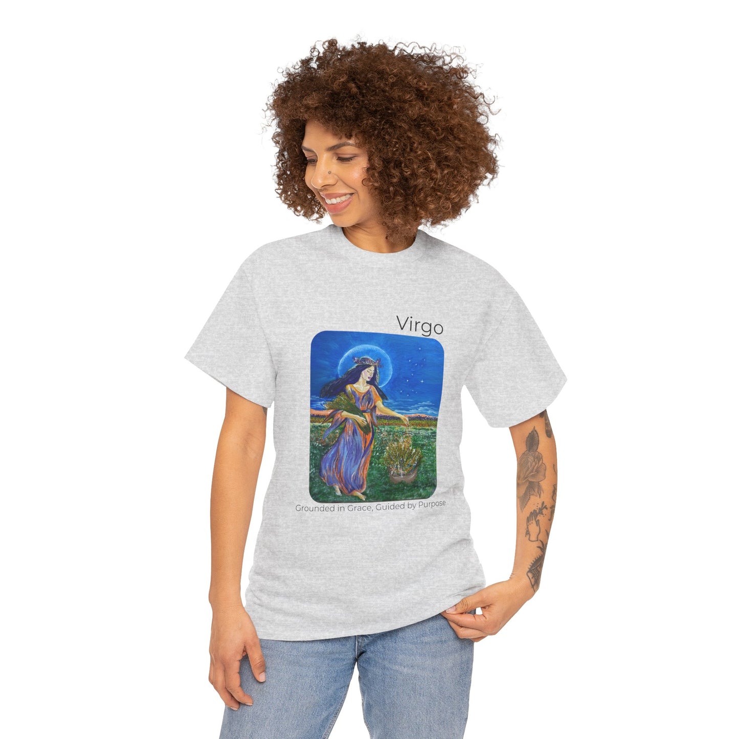 Virgo T Shirt - Guided by Grace, Grounded in Purpose